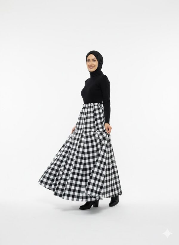 Jupe à carreaux